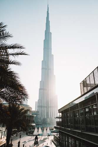 high rise Burj Khalifa, Dubai town